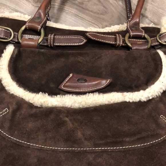 🔥🔥ITALIAN GENUINE SHEARLING SATCHEL